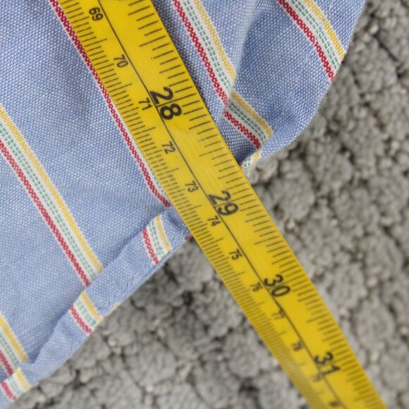 Sketch Book By Wilke Rodriguez Shirt Mens Medium M Blue Striped Button Down - Picture 9 of 9